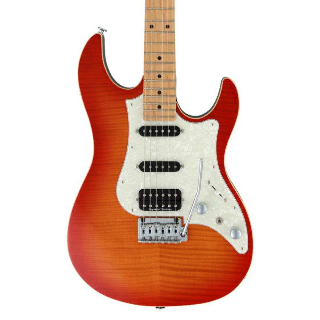 FGN JOS2FMM/FBT Odyssey Fire Burst Electric Guitar with Gig Bag