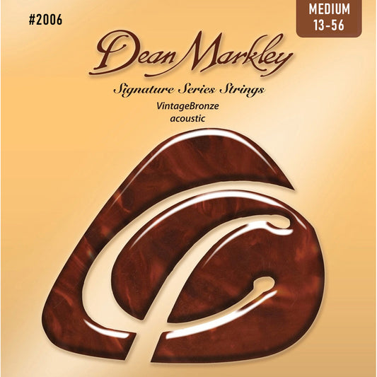 Dean Markley Vintage Bronze Medium Signature Series Acoustic Strings 13-56