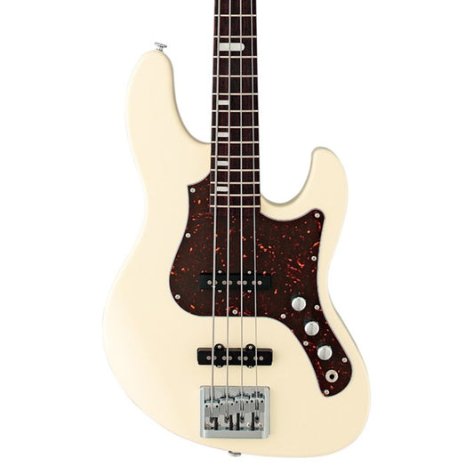 FGN EMJ-AL-R/AWH Expert Mighty Jazz Antique White Bass Guitar Including Hardcase