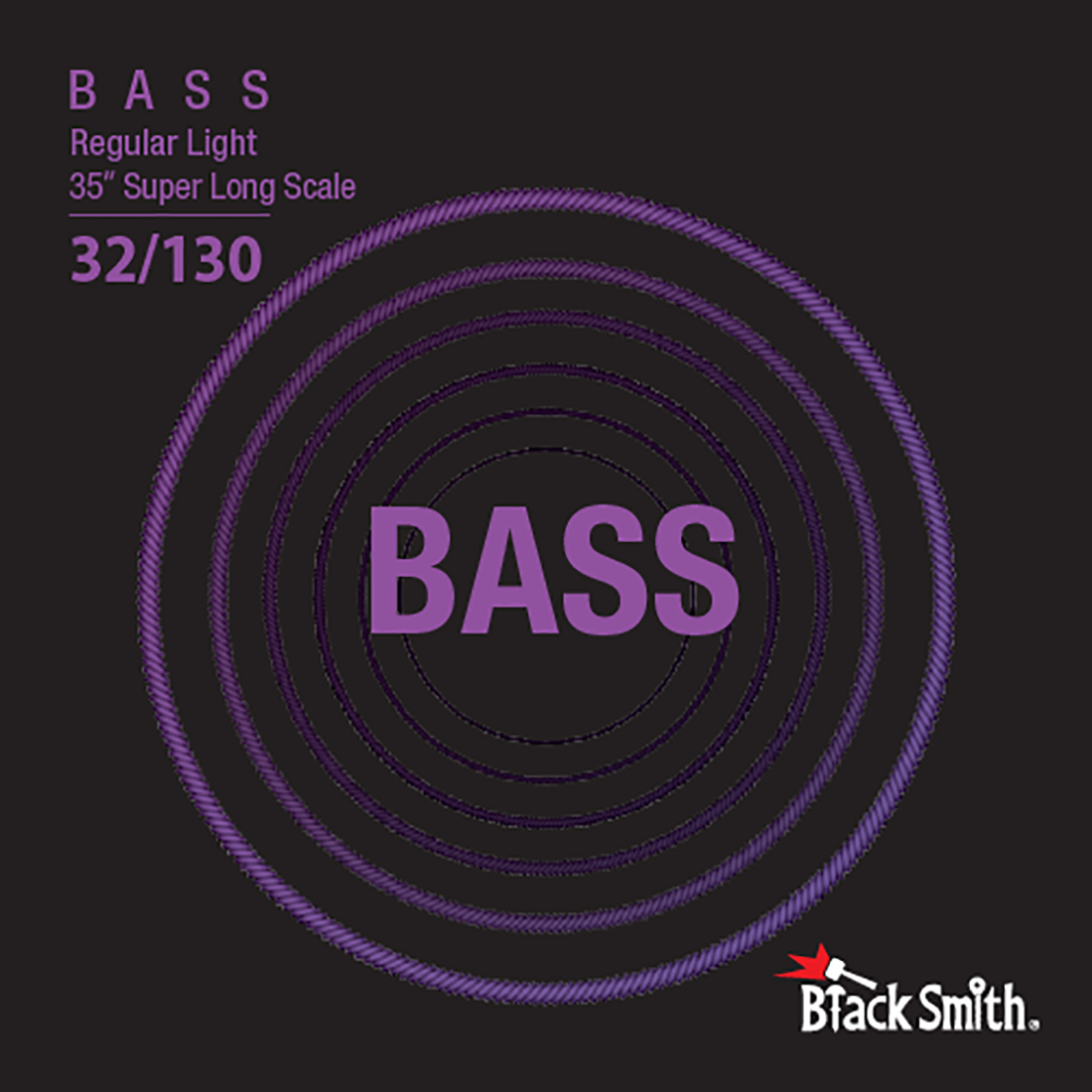 Black Smith NW-32130-6-35 Regular Light Nickel Round Wound Electric Bass Strings