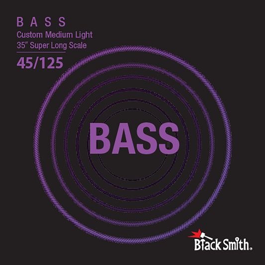 Black Smith NW-45125-5-35 Custom Medium Light Nickel Round Wound Electric Bass Strings