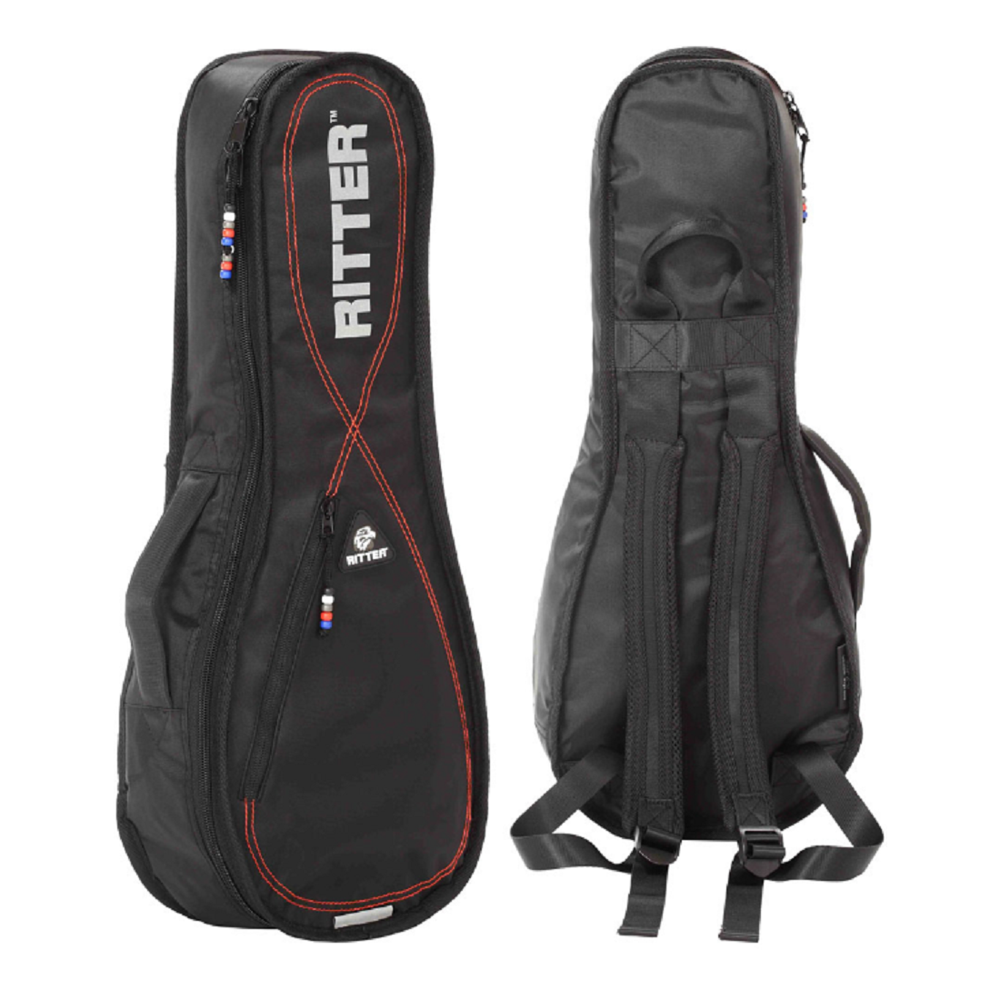 Ritter RGP2-U/BRD Black-Red Concert Ukulele Bag