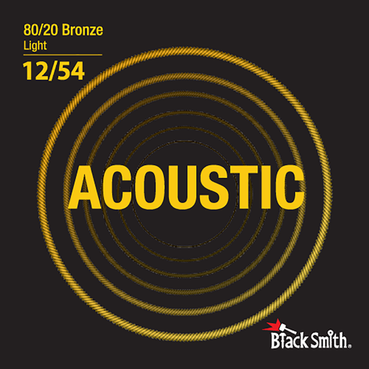 Black Smith BR-1254 Light 80/20 Bronze Acoustic Guitar Strings