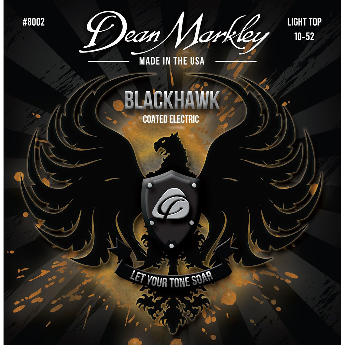 Dean Markley Blackhawk Light Top Heavy Bottom Coated Electric Strings 10-52