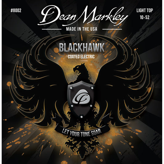 Dean Markley Blackhawk Light Top Heavy Bottom Coated Electric Strings 10-52