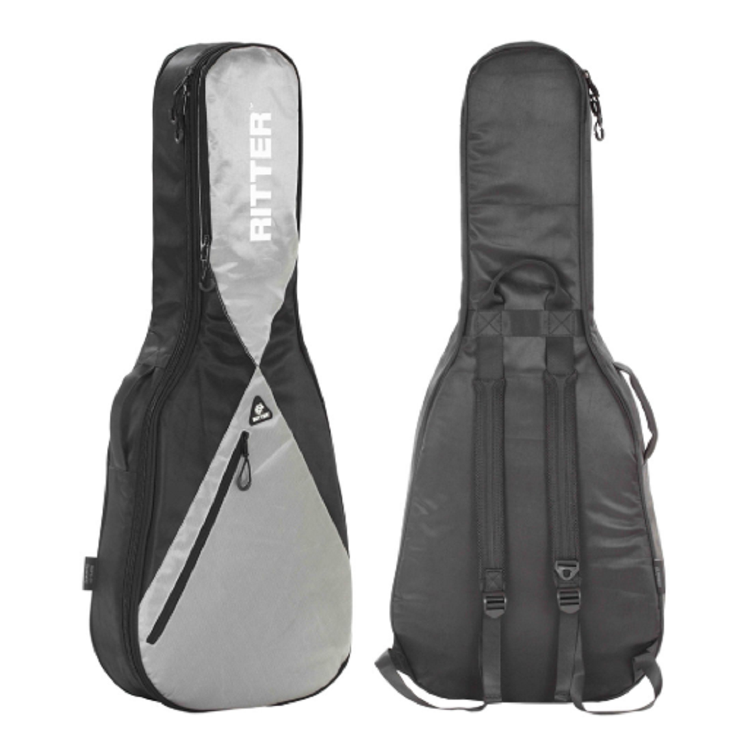 Ritter RGP5-CH/BSG Black-Silver Grey 1/2 Size Classical Guitar Bag