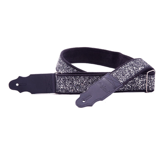 Right On Straps STANDARD PLUS Glitter Black Guitar Strap