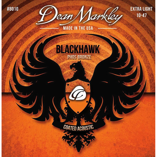 Dean Markley Blackhawk Phos Bronze Coated Acoustic Extra Light Strings 10-47