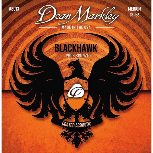 Dean Markley Blackhawk Phos Bronze Coated Acoustic Medium Strings 13-56