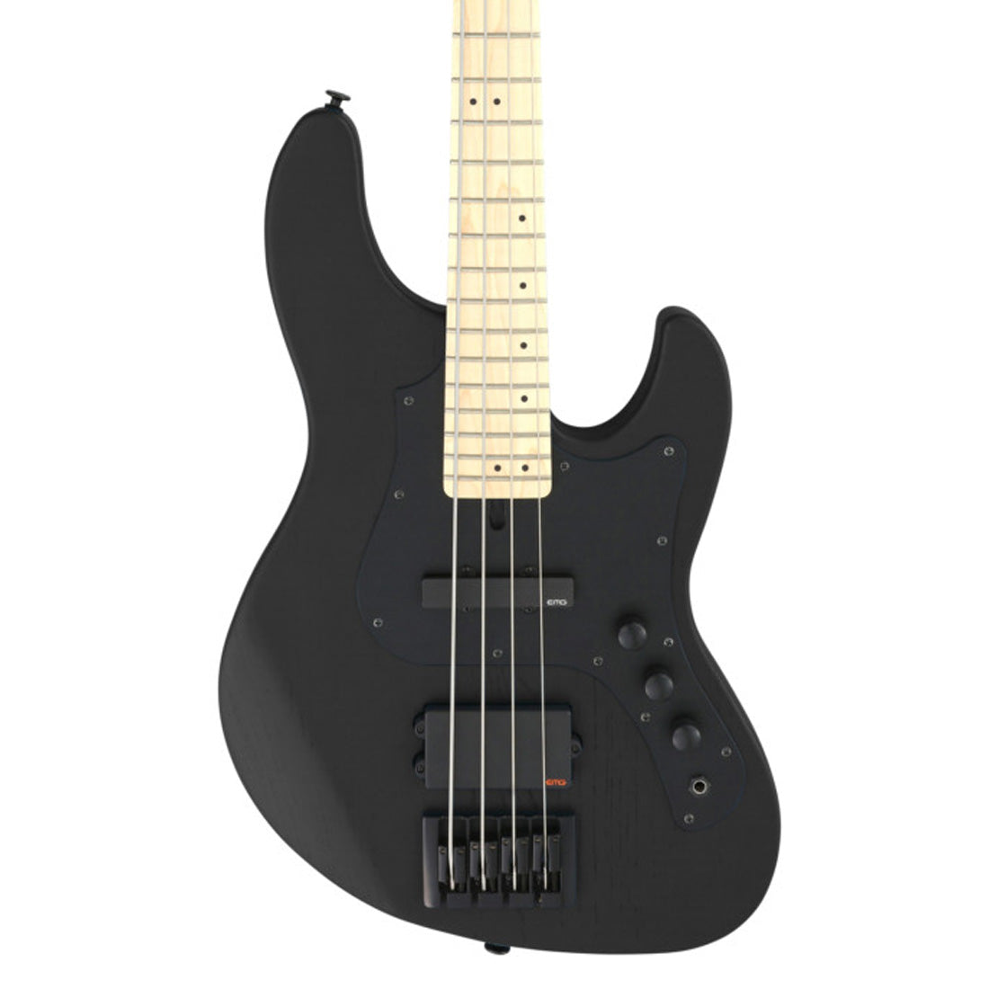 FGN JMJ2ASHDEM/OPB J-Standard Mighty Jazz Open Pore Black Bass Guitar Including Gig Bag