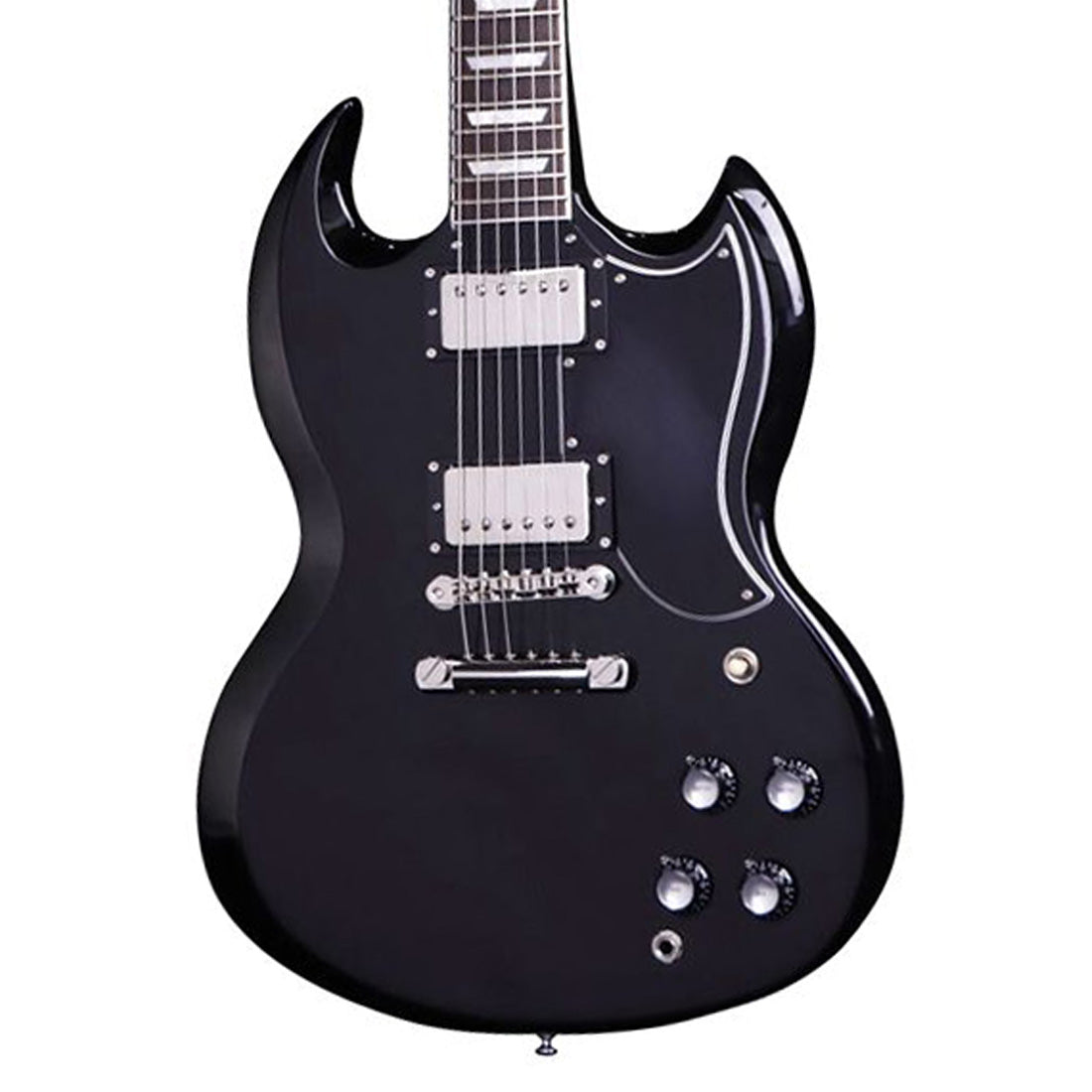 FGN NCDC-10R-BK Neo Classic DC Black Electric Guitar Including Gig Bag*