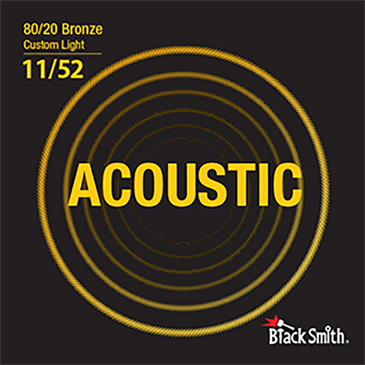 Black Smith BR-1152 Custom Light 80/20 Bronze Acoustic Guitar Strings