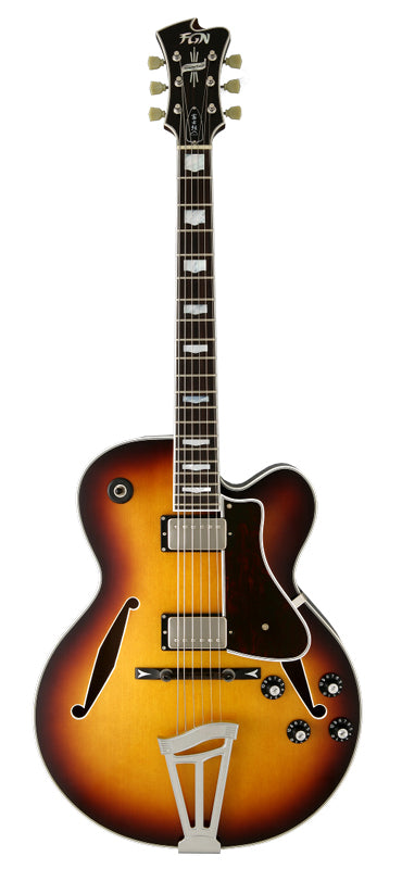 FGN MFA-HH-JB Masterfield Jazz Burst Electric-Hollow Body Guitar Including Hardcase