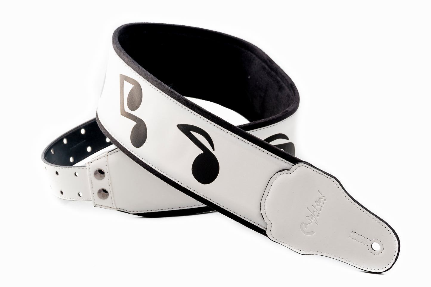 Right On Straps LEGEND SRV White Guitar Strap