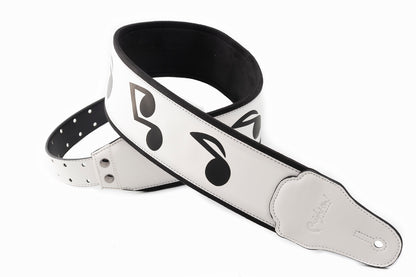 Right On Straps LEGEND SRV White Guitar Strap