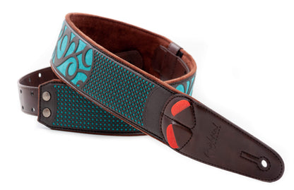 Right On Straps MOJO Nashville Teal Guitar Strap