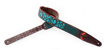 Right On Straps MOJO Nashville Teal Guitar Strap