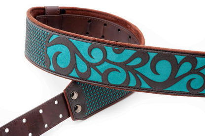 Right On Straps MOJO Nashville Teal Guitar Strap