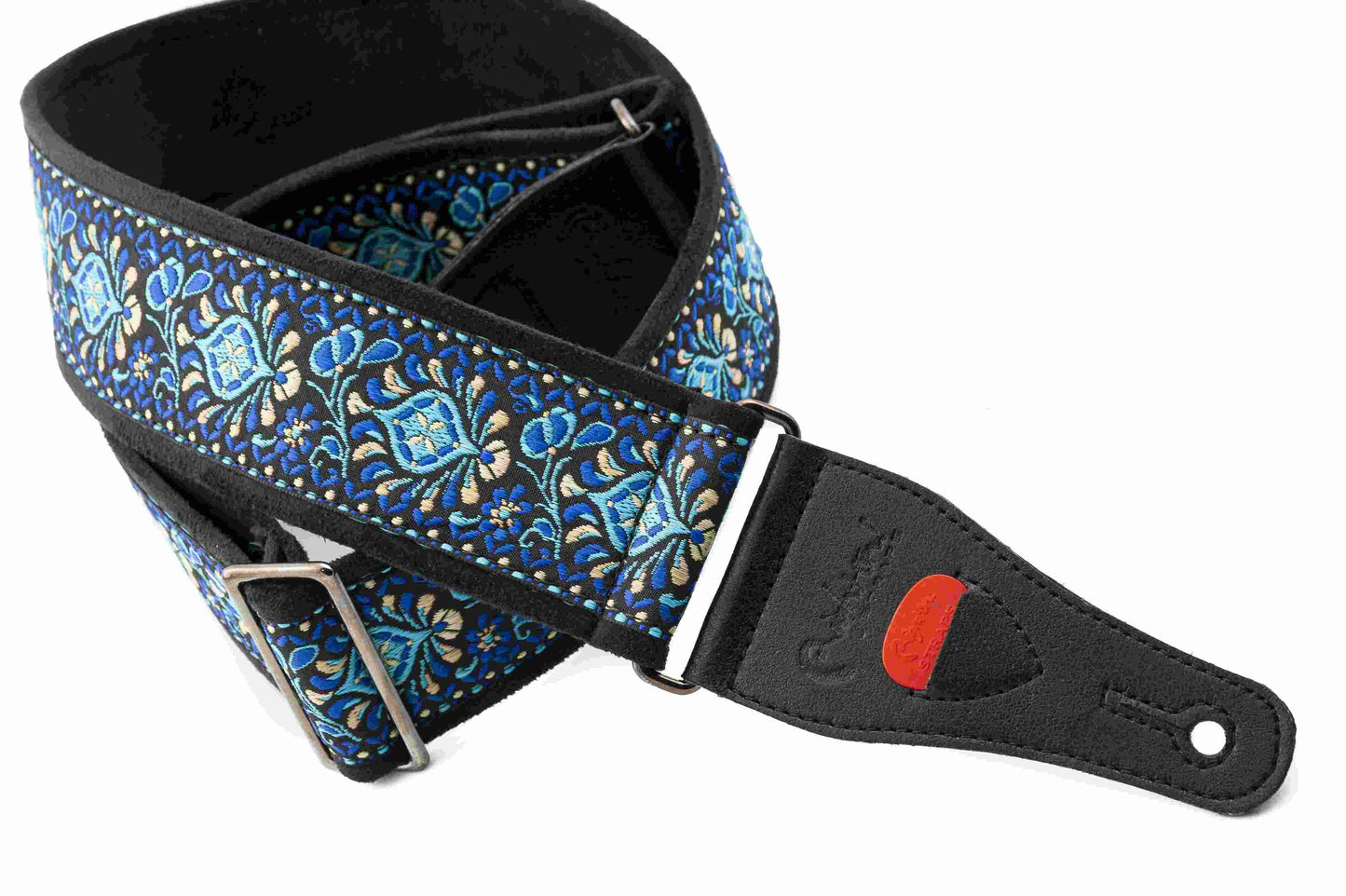 Right On Straps STANDARD PLUS Woodstock II Blue Guitar Strap