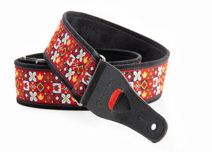 Right On Straps LEGEND JH II Hendrix Red Guitar Strap