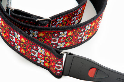 Right On Straps LEGEND JH II Hendrix Red Guitar Strap