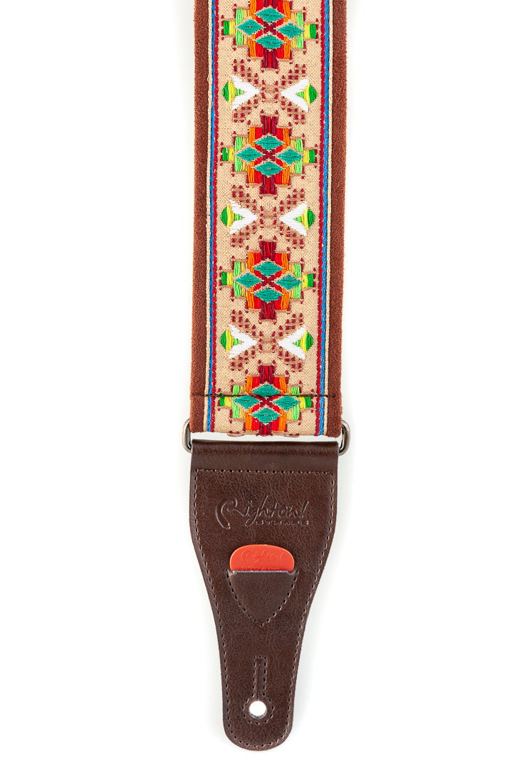 Right On Straps STANDARD PLUS Lollapalooza II Beige Guitar Strap