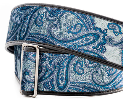 Right On Straps Talisman T-PAISLEY VELVET Blue Guitar Strap