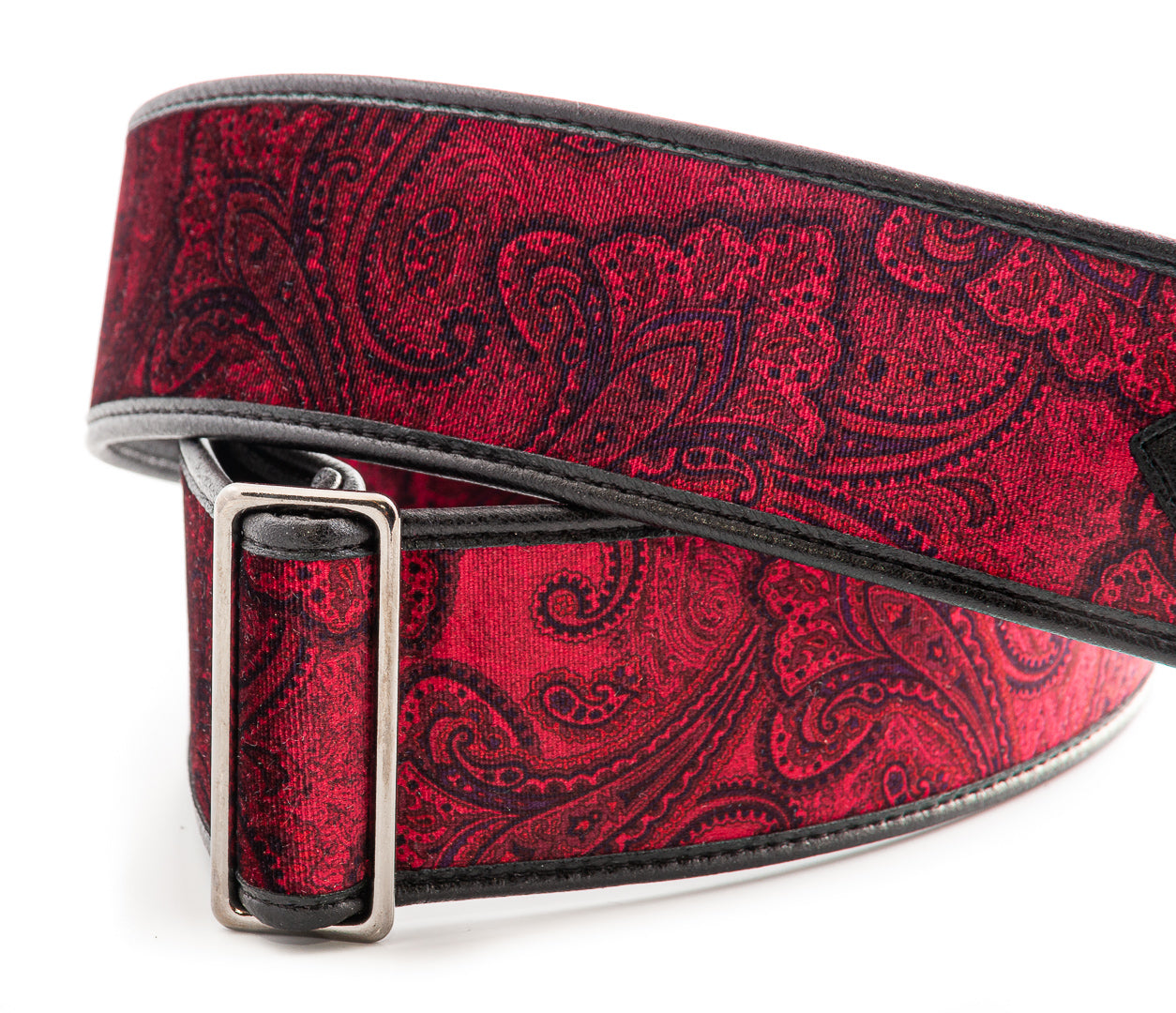 Right On Straps Talisman T-PAISLEY VELVET Red Guitar Strap