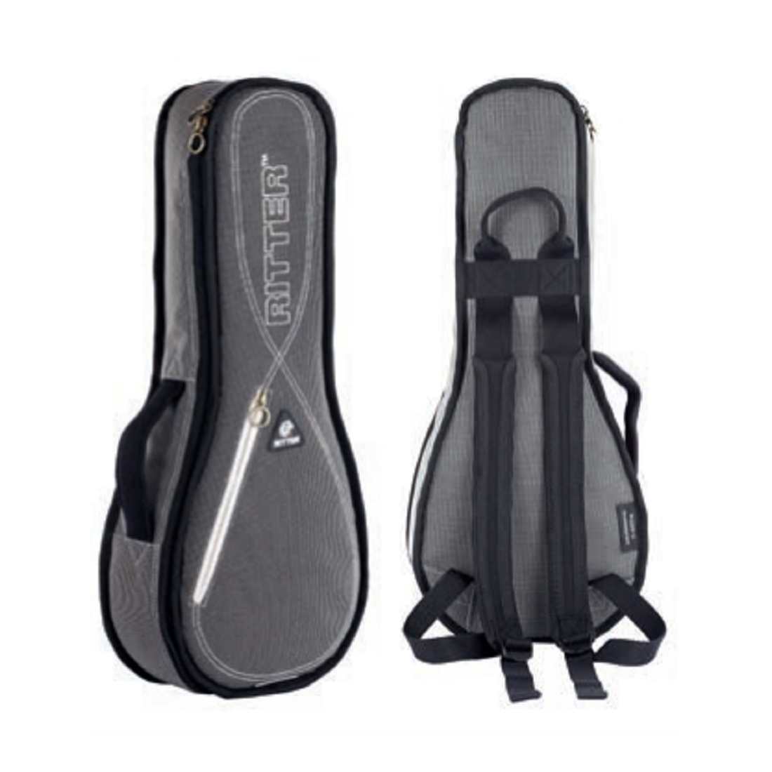 Ritter RGS3-U/SGL Silver Grey Leather Ukulele Bag