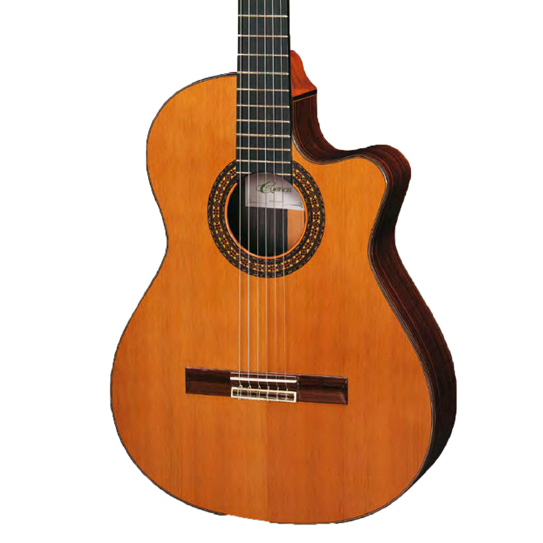 Cuenca 50R CT E2 Cutaway Classical Guitar