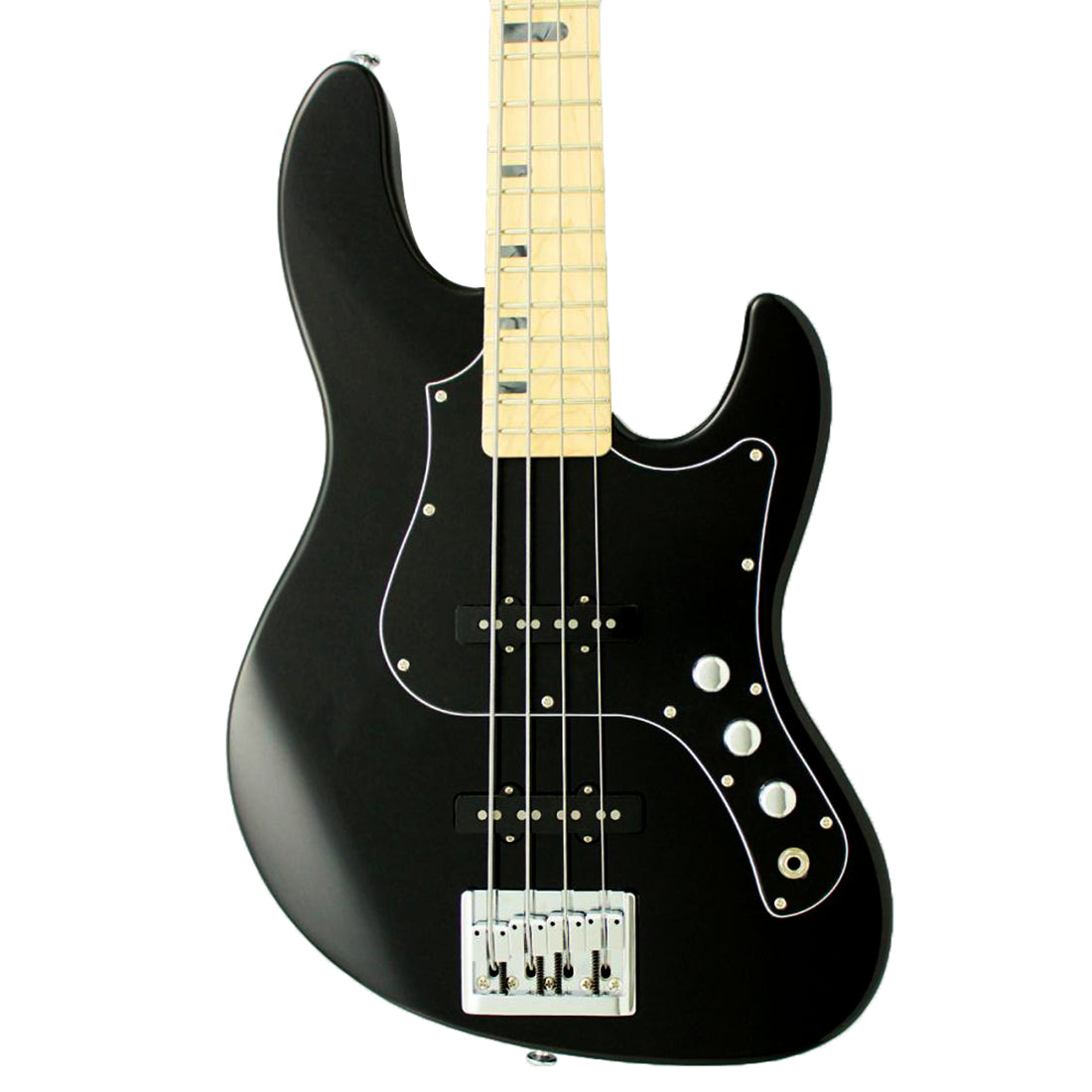 FGN EMJ-ASH-BK Expert Mighty Jazz Black Bass Guitar Including Hardcase*