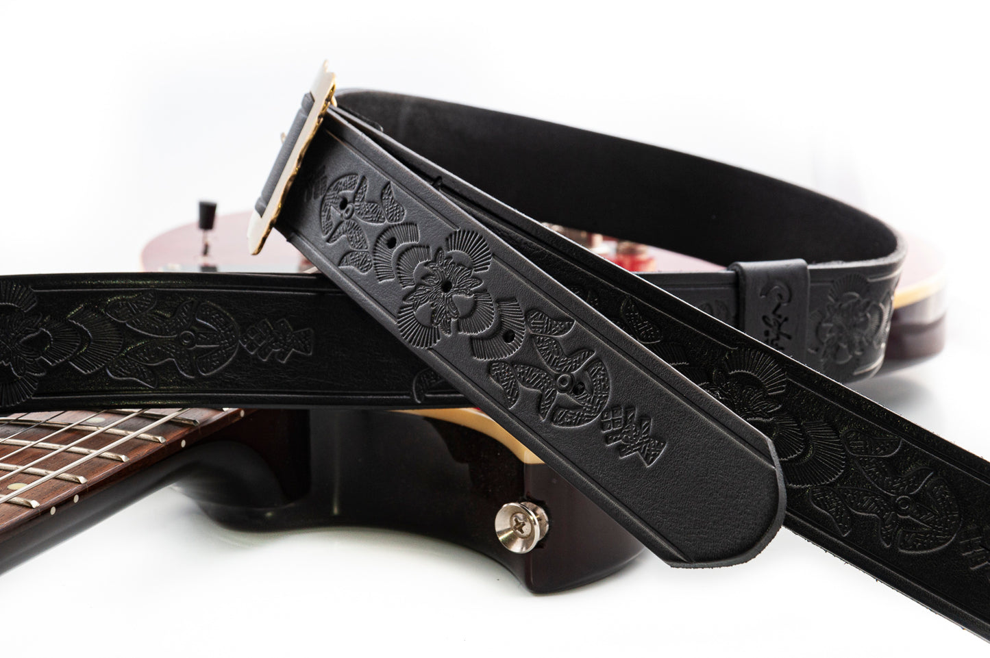 Right On Straps LEGEND BM BOHEMIAN Black Guitar Strap