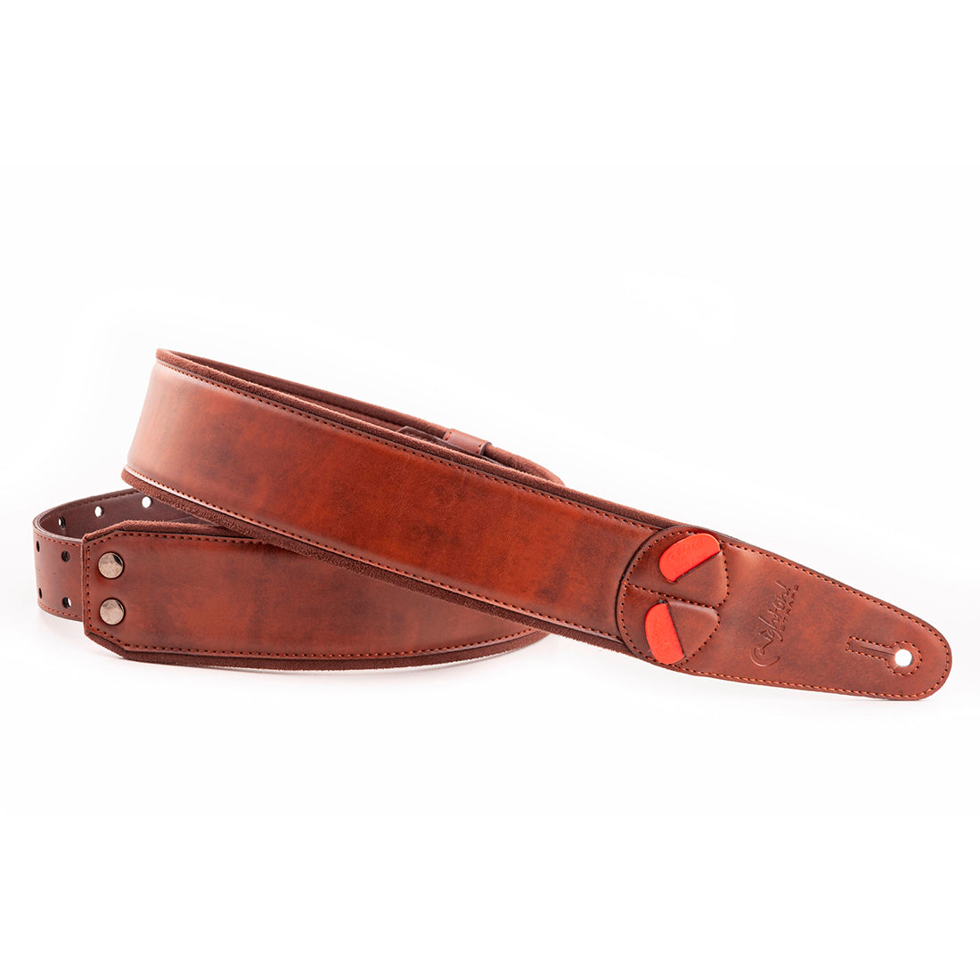 Right On Straps MOJO Charm Brown Guitar Strap