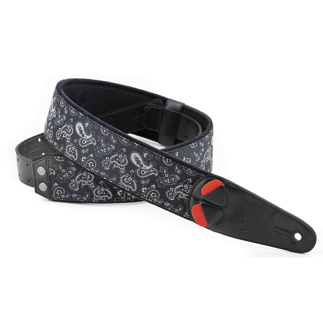 Right On Straps MOJO Paisley Black Guitar Strap