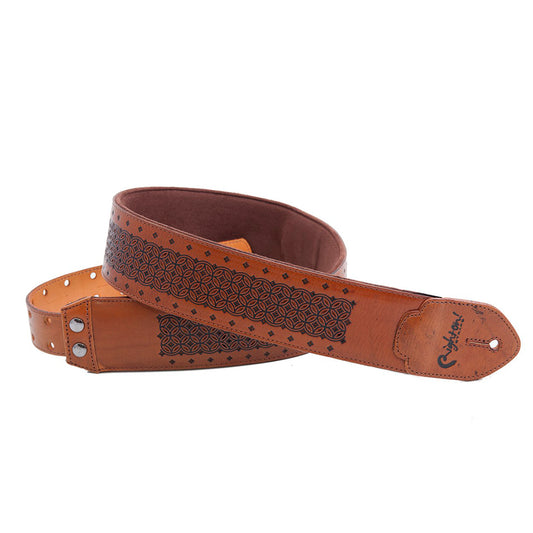 Right On Straps LEATHERCRAFT Granada Woody Guitar Strap