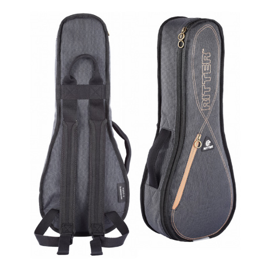 Ritter RGS3-UB/MGB Misty Grey-Leather Baritone Ukulele Bag