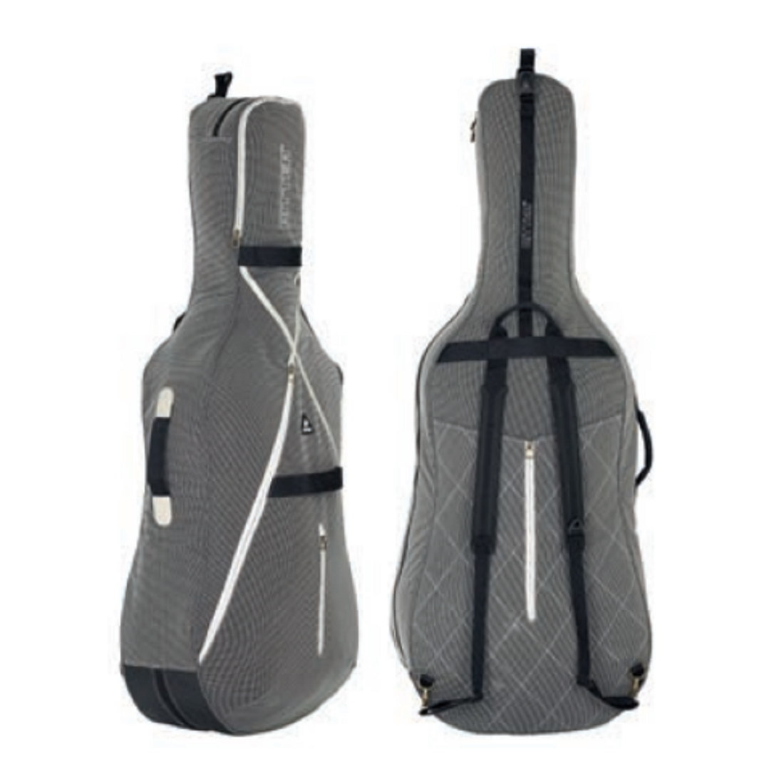 Ritter RSS7-CF/MGB Misty Grey-Leather Brown 4/4 Size Cello Bag