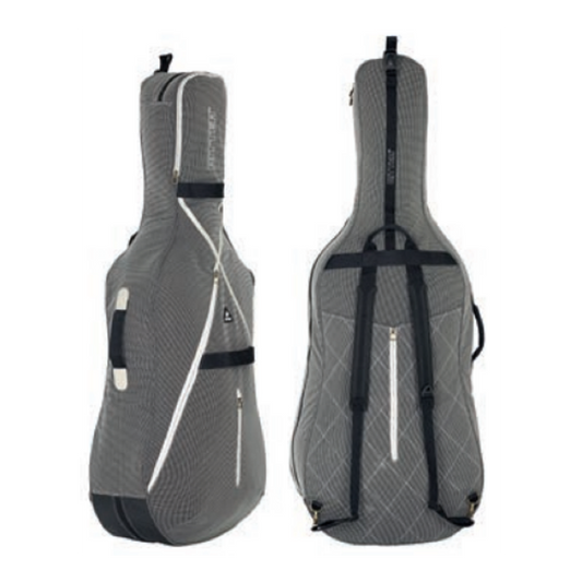 Ritter RSS7-CF/MGB Misty Grey-Leather Brown 4/4 Size Cello Bag