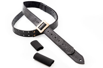 Right On Straps LEGEND BM BOHEMIAN VEGAN Black Guitar Strap