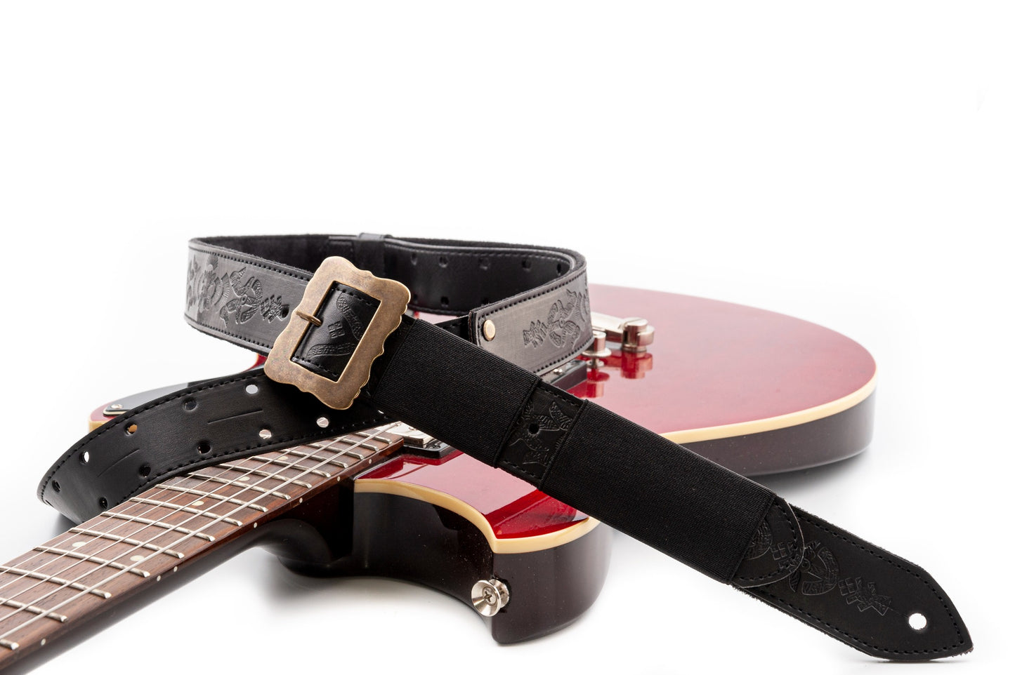 Right On Straps LEGEND BM BOHEMIAN VEGAN Black Guitar Strap