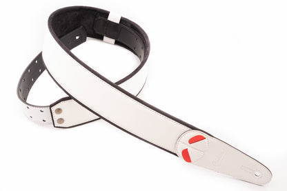 Right On Straps MOJO Charm White Guitar Strap