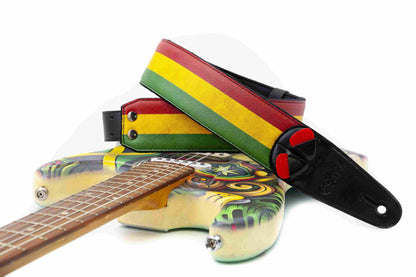 Right On Straps MOJO LEGEND RASTA Guitar Strap