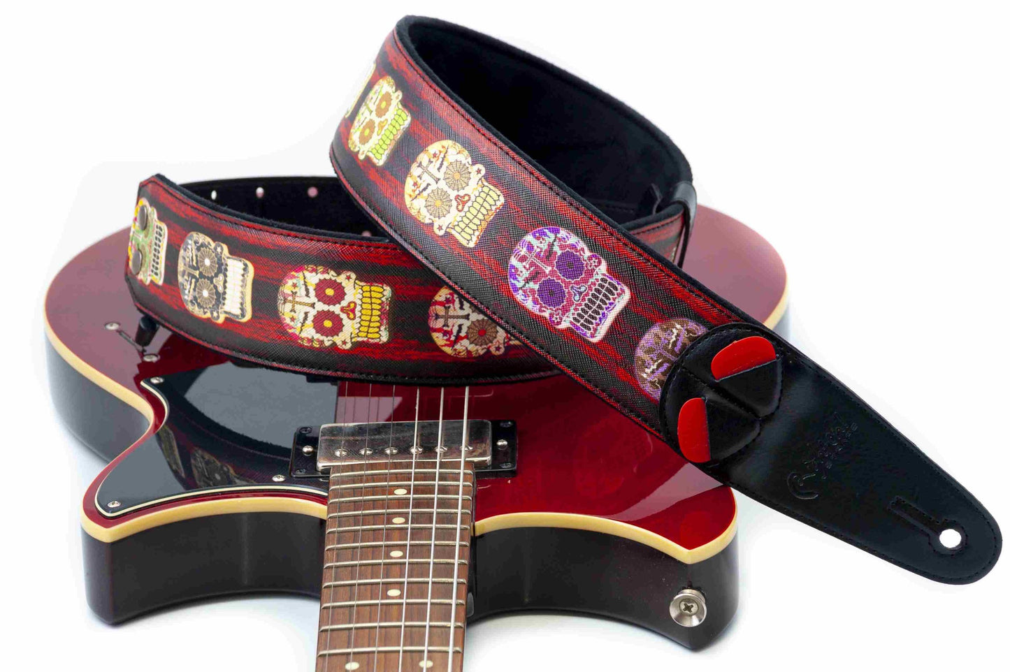 Right On Straps Skulls Guitar Strap