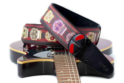 Right On Straps Skulls Guitar Strap