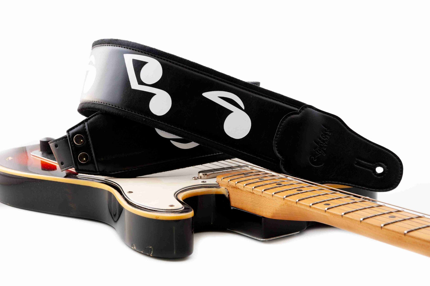 Right On Straps LEGEND SRV Black Guitar Strap