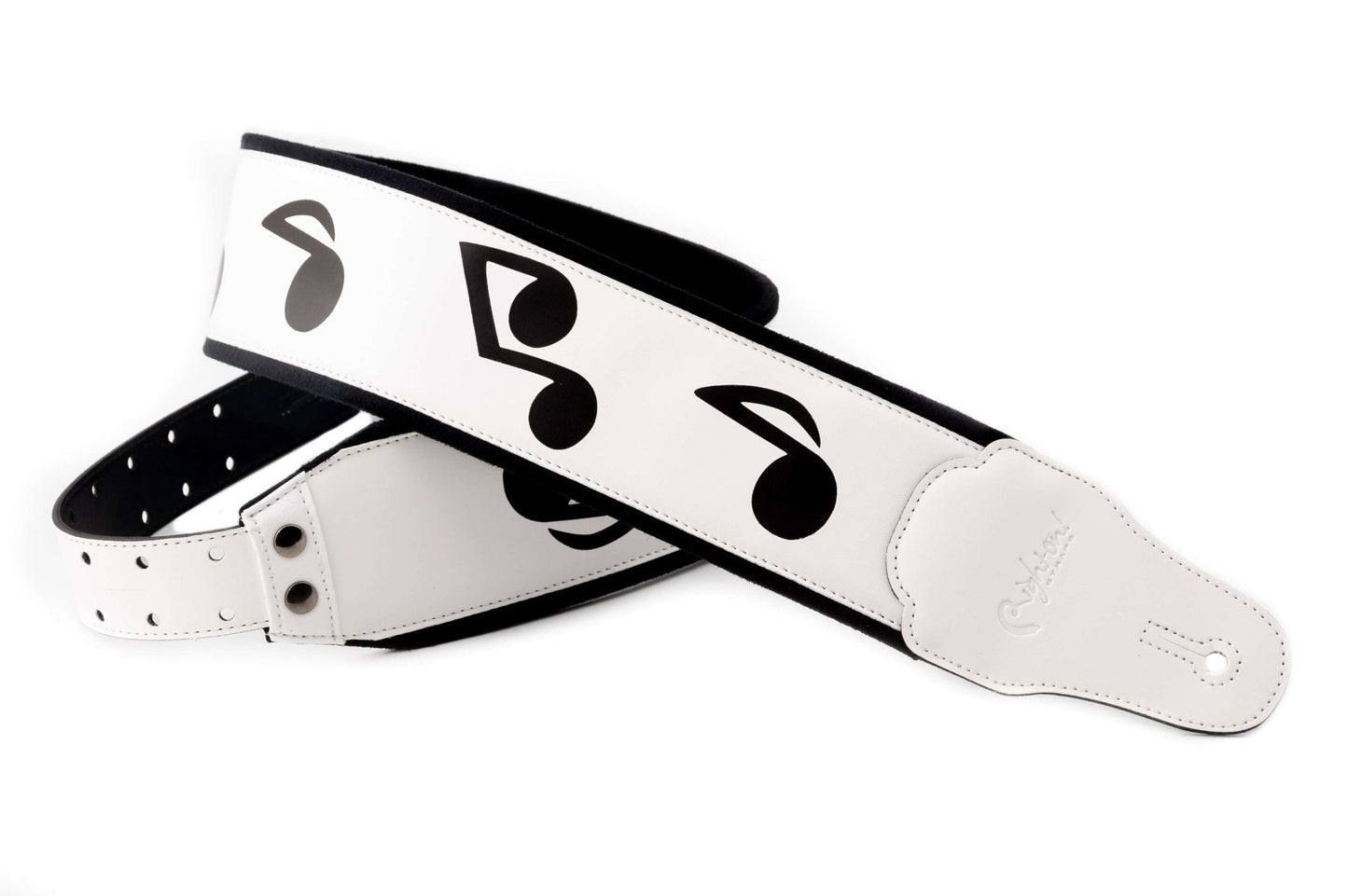 Right On Straps LEGEND SRV White Guitar Strap