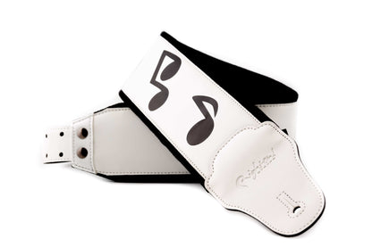 Right On Straps LEGEND SRV White Guitar Strap