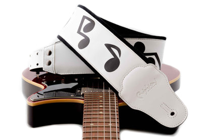 Right On Straps LEGEND SRV White Guitar Strap