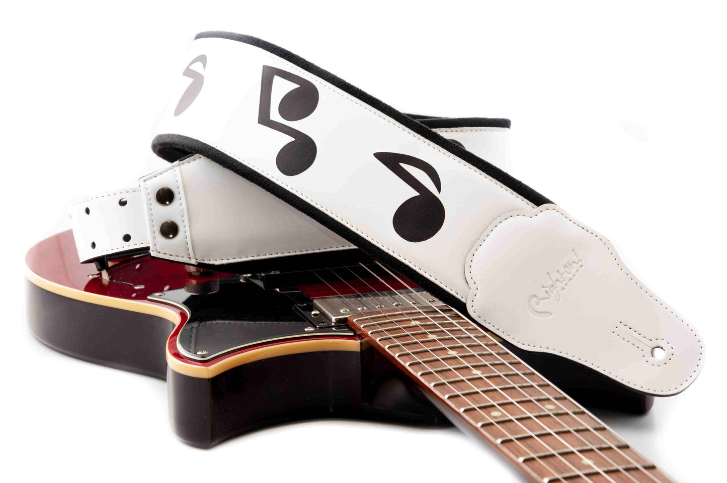 Right On Straps LEGEND SRV White Guitar Strap