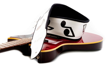 Right On Straps LEGEND SRV White Guitar Strap